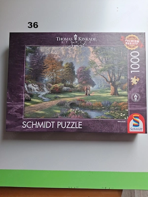 Puzzle 1000 Teile, Schmidt: Kinkade Weg des Glaubens