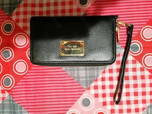 Michael Kors Jet Set Wallet   Wristlet   Schwarzes Leder