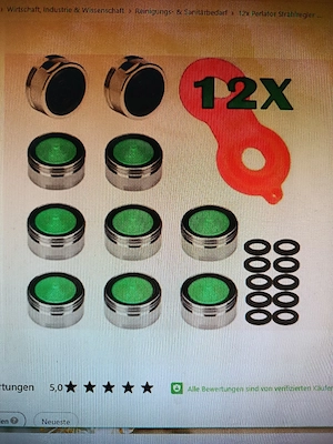 10 Wasserhahn Siebe