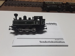 Märklin digital HO Tenderlok Digital mit 2 Personenwagen Blech 