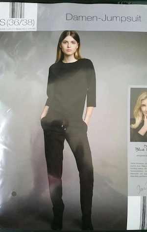 NEU Original verpackt Jumpsuit Einteiler Overall Jette Joop by Blue Motion 36- 38  S schwarz Gothic