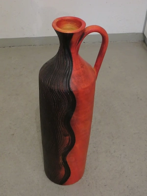 Bodenvase Rot schwarz