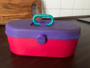 Schmuckkästchen Kinder mit Spiegel im Deckel und Extra-Fach