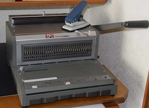 Loch- und Drahtbindemaschine OPUS WIRE Jumbo + Zubehör