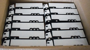 Miniaturtrucks - weiß - ohne Werbebeschriftung