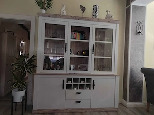 Vitrine   Wohnzimmerschrank im modernen Landhausstil