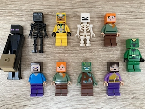 Lego Minecraft verschiedene Minifiguren zur Auswahl | Steve, Alex, Skelett, Enderman, Miner,...