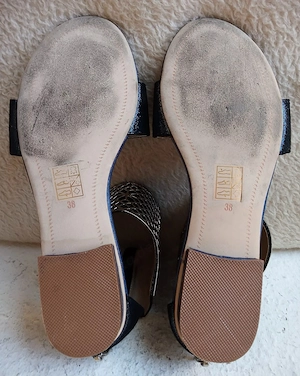 BRONX Extravagante Designer Leder Sandalen in Größe : 38 NEUWERTIG  Bild 10