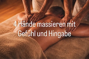 Errotische Massage von 2 Bi-Kerlen. 4 Hände-Massage