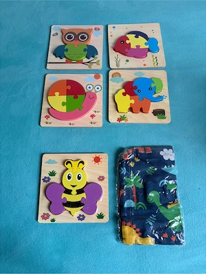 Holzpuzzle für Kinder ab 2 Jahre   Tier-Motive NEU OVP