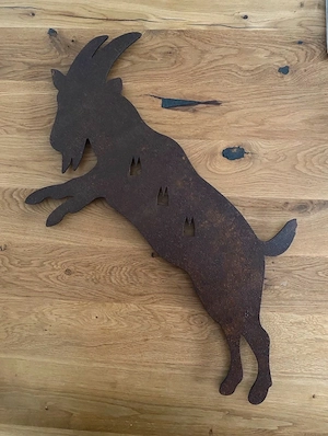 1. FC Köln Hennes aus Metall Patina