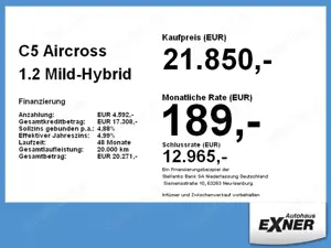 Citroen C5 Aircross 1.2 Mild-Hybrid 136 PLUS ACC+AHK+LED Bild 4