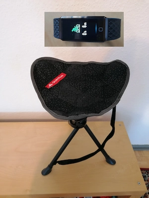 Campingstuhl, Klappstuhl (neu)+ Fitnessarmband Geschenk