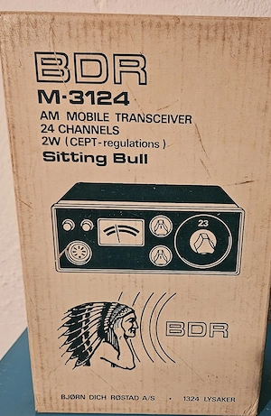 BDR M-3124 Sitting Bull CB-Funkgerät aus den 1970er Jahren In OVP  NOS G. May