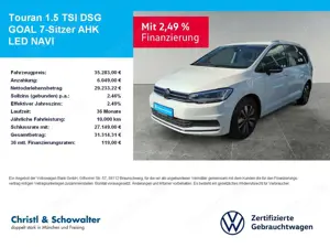 Volkswagen Touran 1.5 TSI DSG GOAL 7-Sitzer AHK LED NAVI