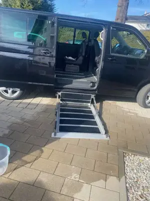 Volkswagen T5 Multivan Alcantara-Highline-Rampe-Lang-2xSch.Tü