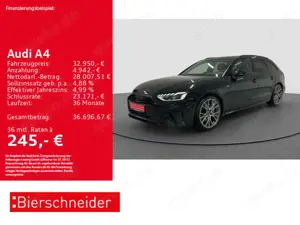 Audi A4 Av 40 TFSI 2x S-Line Black 19 AHK MATRIX PANO