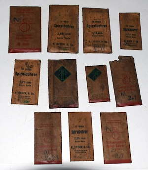 Bohrer - sehr alt - 2 bis 4 mm