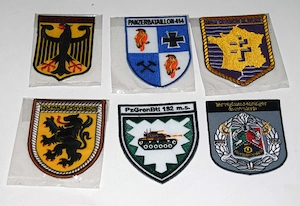 Aufnäher - 5 x Thema Panzer - 1 x Adler DE
