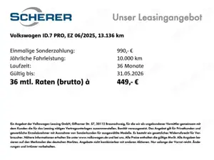 Volkswagen ID.7 Pro MATRIX BLACK STYLE AHK 360°KAMERA HK Bild 2