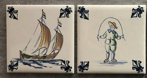 KLM Business Class Porzellan Fliesen