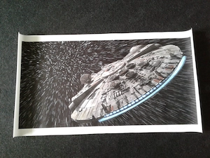 Canvas Art Bild Millennium Falke Poster 80 x 40cm Dekoration ohne Rahmen 