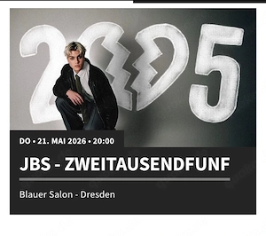 Konzertkarten JBS | 2 KARTEN 
