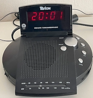 TEVION XL 50311 MW UKW Funkuhrenradio digital schwarz