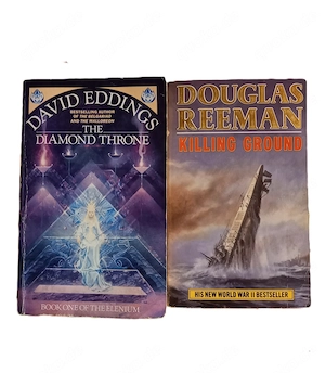 The Diamond Throne: Band 1 (The Elenium) Eddings + Killing Ground, Douglas Reeman. 2 Bücher