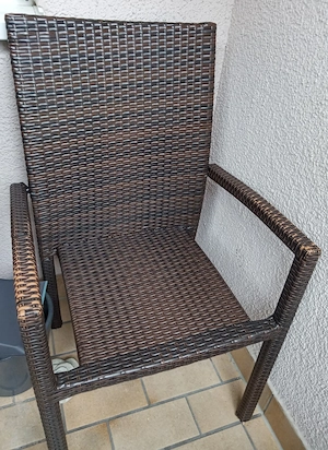 2 Balkon Stühle Rattan Style  Bild 4