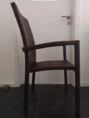 2 Balkon Stühle Rattan Style  Bild 3