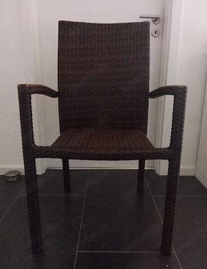 2 Balkon Stühle Rattan Style 