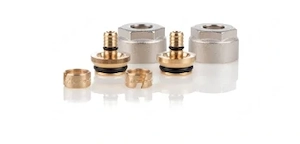 Fußbodenheizung , Klemmverschraubung