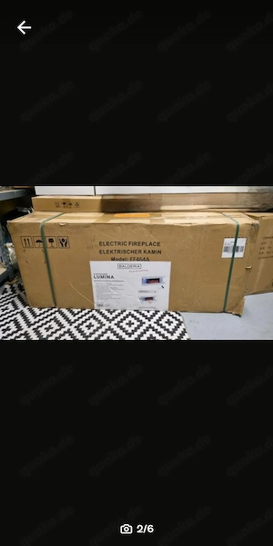 BALDERIA Lumina Elektrokamin- Weiß- NEU & OVP 3D-Flamme & Heizung