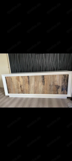 Großes Sideboard 206 50 80 weiß Altholz-Look nur 150 