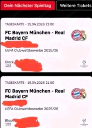 2x FC Bayern München- Real Madrid