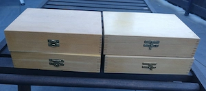 4 Holzkisten für Dias