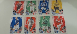 Fußball Sticker   39  karten   Fußball Sticker Karten