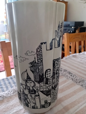 Sehr schöne Till Eulenspiegel Vase  Bild 4