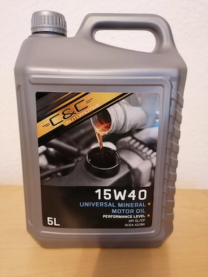 Auto Motor Öl C&C 15w40 Universal Mineral Motor Oil 5L (neu)