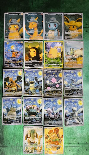 Pokémon Proxy Karten 18 Stück Van Gogh 