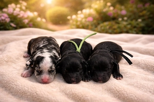 Mini Ausiedoodel Mini Australian Shepherd Zwergpudel Mix 