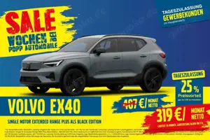 Volvo EX40 Single Ext. Range RWD Plus Black Edition 20" 360°