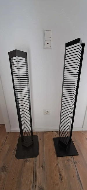 2x CD-Ständer Metall Schwarz   Modern   Industrial Design