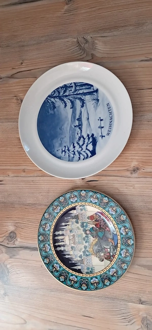 Sammelteller Set: Heinrich Villeroy & Boch 'Feuervogel' & Weihnac
