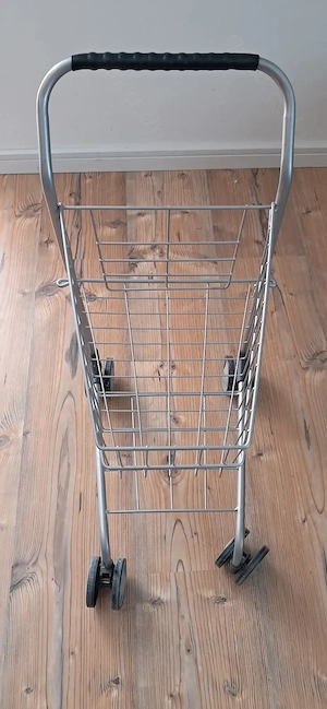 Kinder-Einkaufswagen aus Metall - Kaufladen