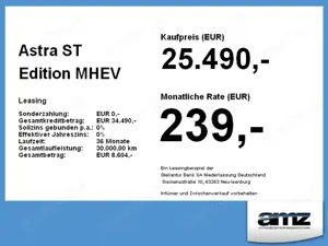 Opel Astra ST Edition MHEV **Gewerbekunden** Bild 4