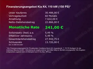 Kia K4 SW Vision 1.6 T-GDI DCT Navi Klimaautom Rückfahrka