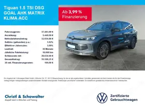Volkswagen Tiguan 1.5 TSI DSG GOAL AHK MATRIX KLIMA ACC