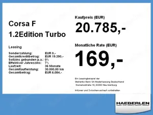 Opel Corsa F 1.2Edition LAGERFAHRZEUG*ALLWETTERREIFEN Bild 3